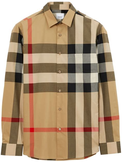 camisa xadrez burberry